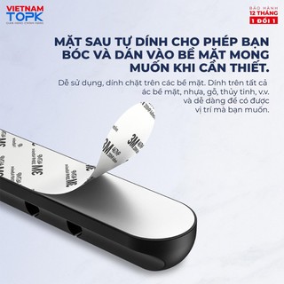 Đế Dán Kẹp Cố Định Chống Rối Cáp Sạc, Dây Chuột, Bàn Phím TOPK