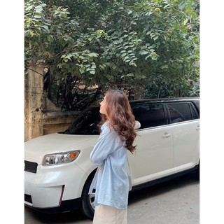 Áo sơ mi đũi form rộng Ma Vie