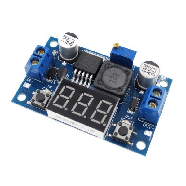 Mạch nguồn hạ áp, giảm áp DC LM2596 đầu ra điều chỉnh 3A có hiển thị ...