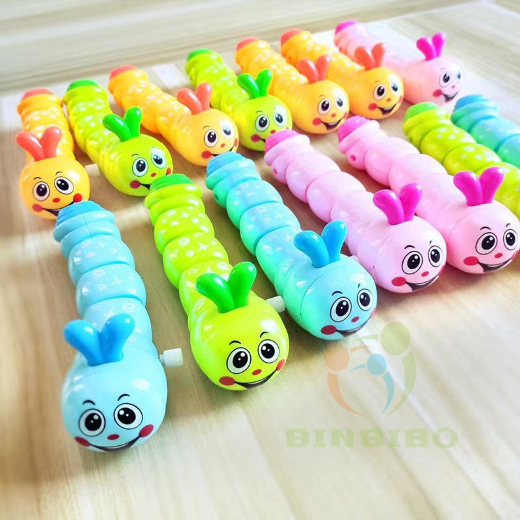 Đồ chơi con sâu vặn cót chạy đà cực dễ thương cho bé - Binbibo