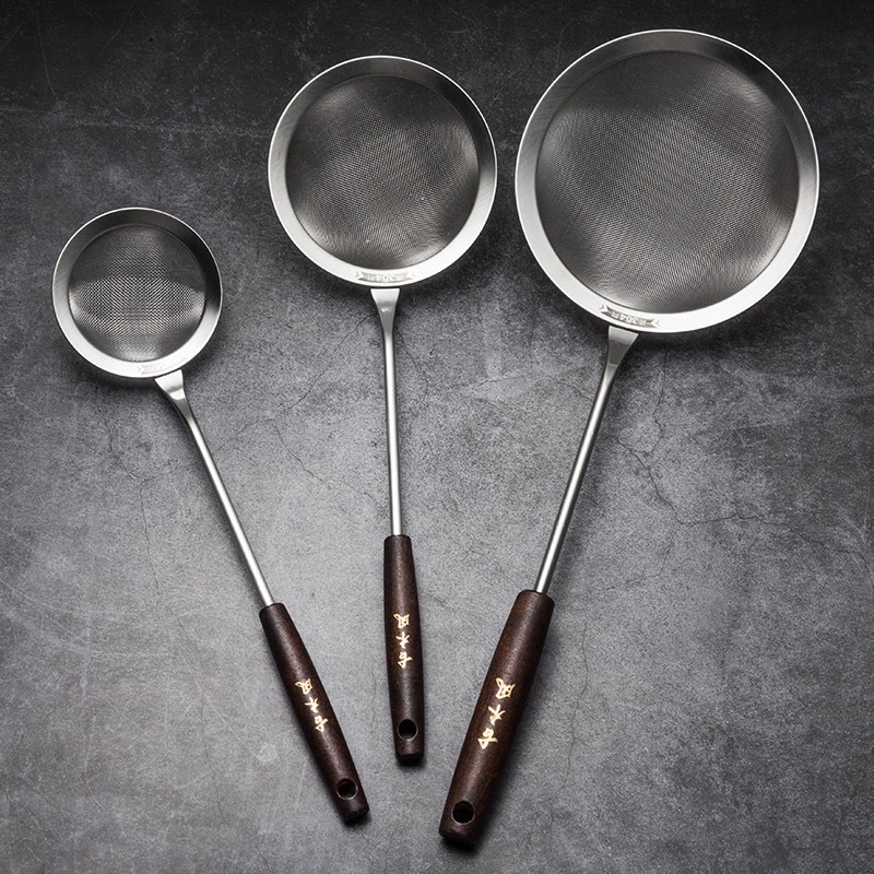 Vợt hớt bọt, vợt lọc dầu, vợt vớt cặn bã inox mờ 304 Xuất Khẩu Nhật cán ...
