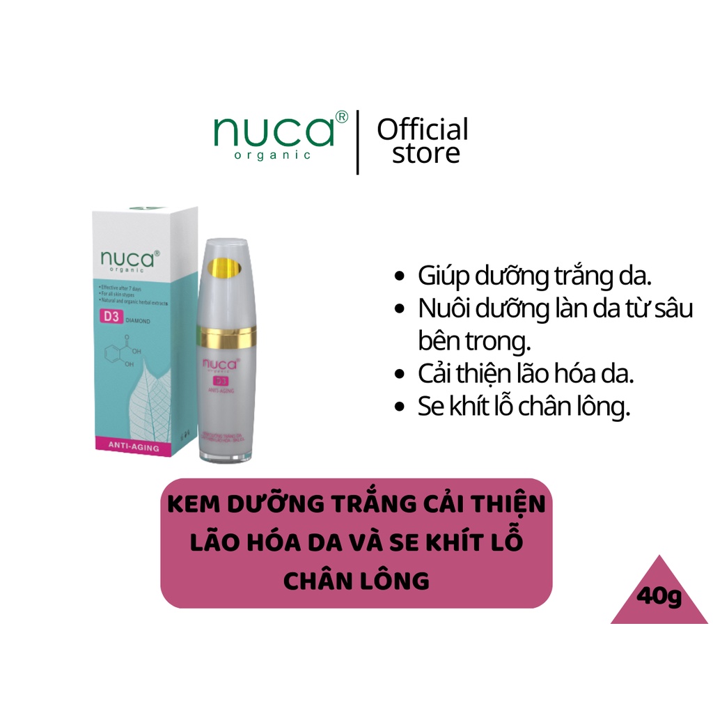 Kem NUCA Kem Dưỡng Trắng Cải Thiện Lão Hóa Da Se Khít Lỗ Chân Lông