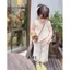 Set bộ quần áo bé gái TB283 TN284 Bộ đũi gân bèo chéo bé gái