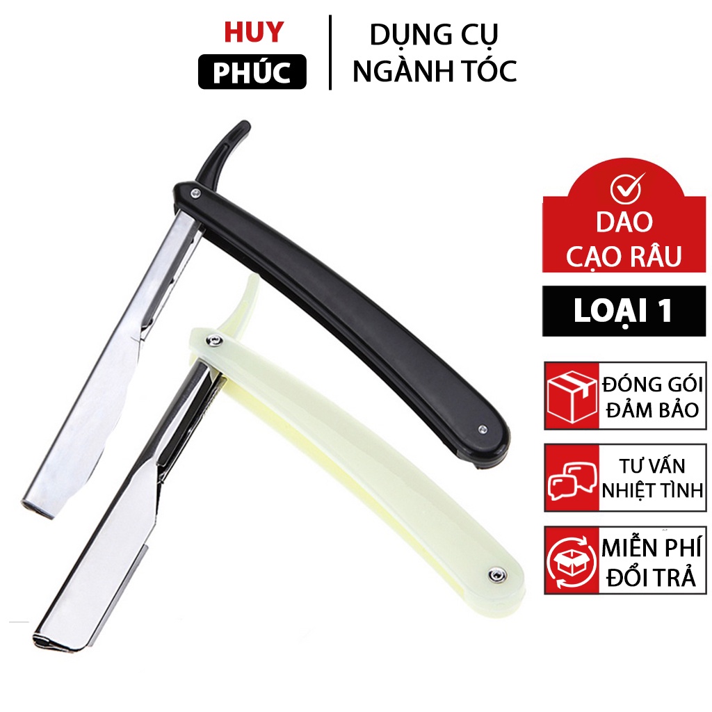 Cán dao cạo râu Barber, dao cạo lông mặt mày Barber cán inox nhựa thay ...