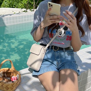 Túi đeo vai PIERRE LOUES có thể điều chỉnh kích cỡ phong cách cổ điển đựng điện thoại đa năng cho nữ