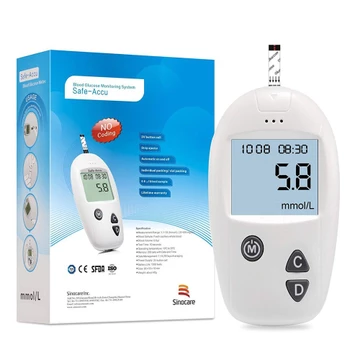Máy Đo Đường Huyết Tại Nhà Safe Accu tặng que đo và kim thử máu hàng cao câp chính hãng