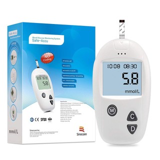 Máy Đo Đường Huyết Tại Nhà Safe Accu tặng que đo và kim thử máu hàng cao câp chính hãng