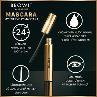 [Y128] [HỎA TỐC] Chuốt mi Mascara Browit By Nongchat 5.5g