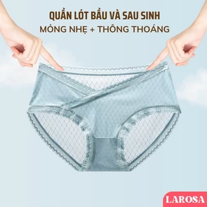 Quần Lót Bầu Larosa Mùa Hè Cạp Chéo Chữ V Chất Cotton Mềm Mại Không Gây Nóng Bí Kháng Khuẩn Bigsize LA22Q
