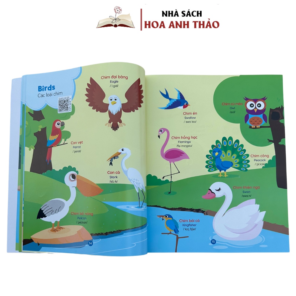 Ảnh Sách - Bé Học Tiếng Anh Qua Hình Ảnh Giáo Dục Sớm Cho Bé Thông Minh - 1000+ Từ Vựng Tiếng Anh Đầu Tiên Cho Bé 28 Chủ Đề 4