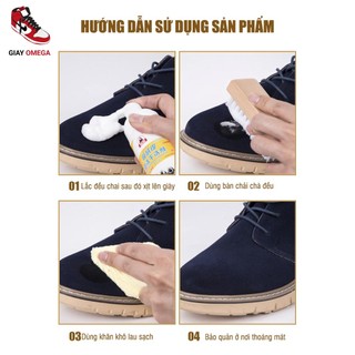 Chai Xịt tạo bọt vệ sinh giày da lộn, vệ sinh da lộn, làm sạch da lộn Nubuck  200ml