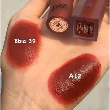 Son Kem Lì Bbia màu 39 màu đỏ nâu/black rouge a12