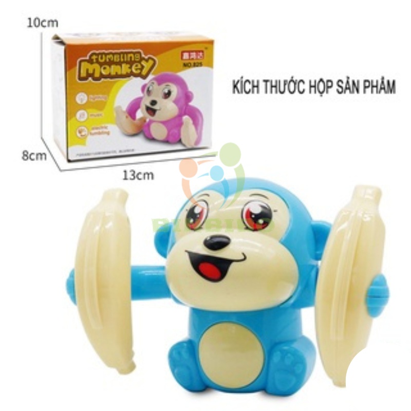 Đồ Chơi Khỉ Nhào Lộn Giải Trí Cho Trẻ Sơ Sinh Và Trẻ Nhỏ - Khỉ Con Nhào Lộn Đáng Yêu - Binbibo