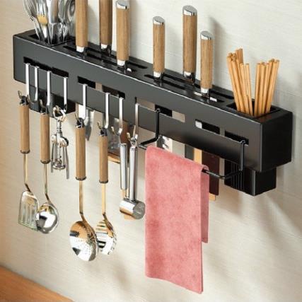 Giá cài dao dán tường - Kèm 2 dán nhựa siêu chắc - Hàng dày dặn 1mm - Sơn tĩnh điện 5 lớp -Không ưng hoàn tiền gấp đôi;