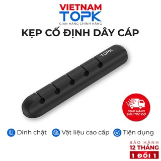 Đế Dán Kẹp Cố Định Chống Rối Cáp Sạc, Dây Chuột, Bàn Phím TOPK