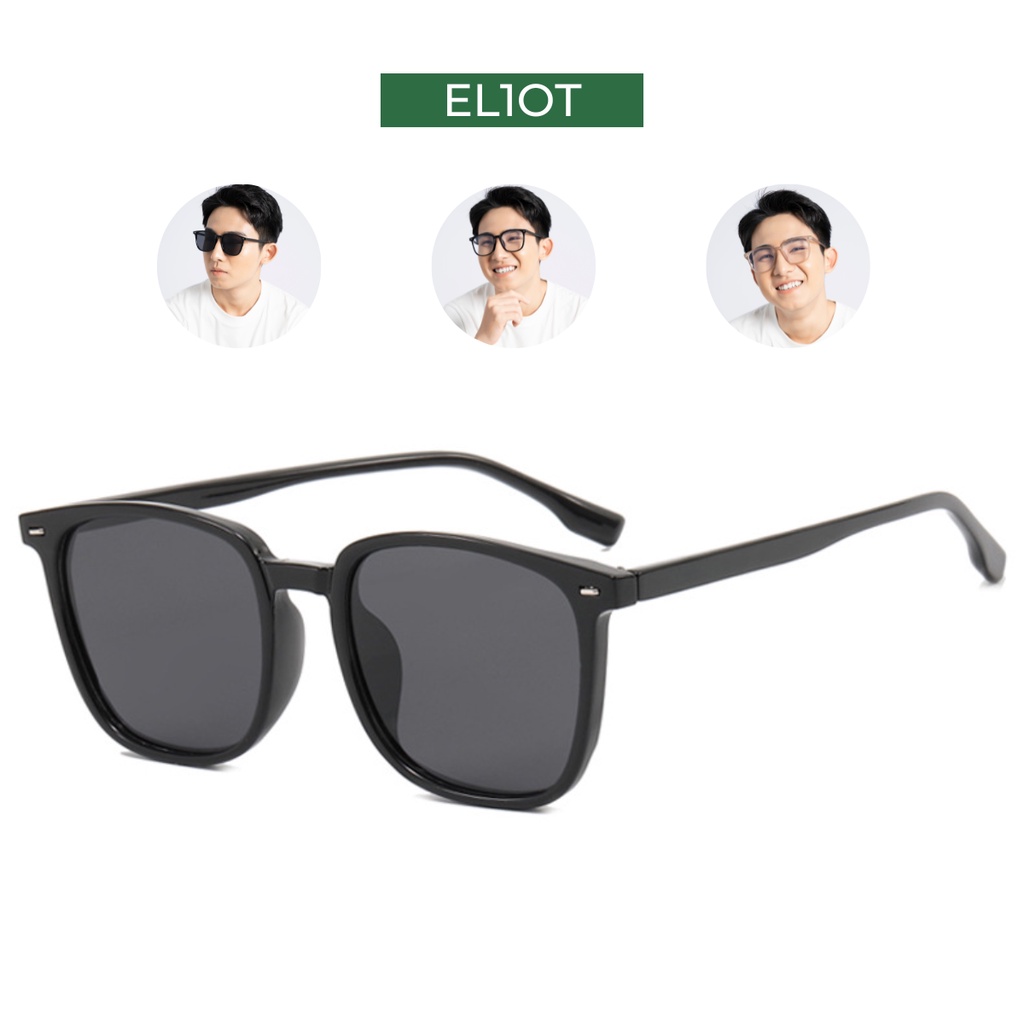 Kính râm ELIOT Eyewear TR2101 kiểu dáng vuông thời trang nhiều màu sắc tròng kính chống tia UV400