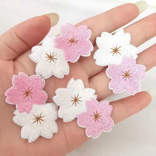 1 Miếng Dán Ủi Quần Áo Hình Hoa Anh Đào  Xinh Xắn