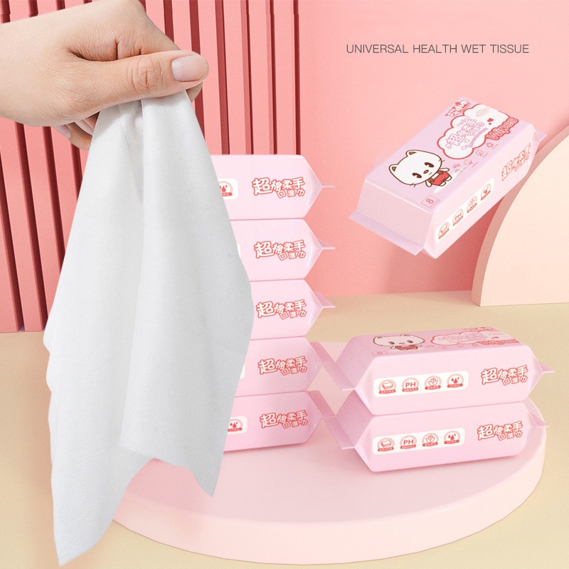 [ Hỏa Tốc ] COMBO Bịch Khăn Giấy Ướt Mini Dễ Thương Bỏ Túi Tiện Lợi ( túi 8 gói )