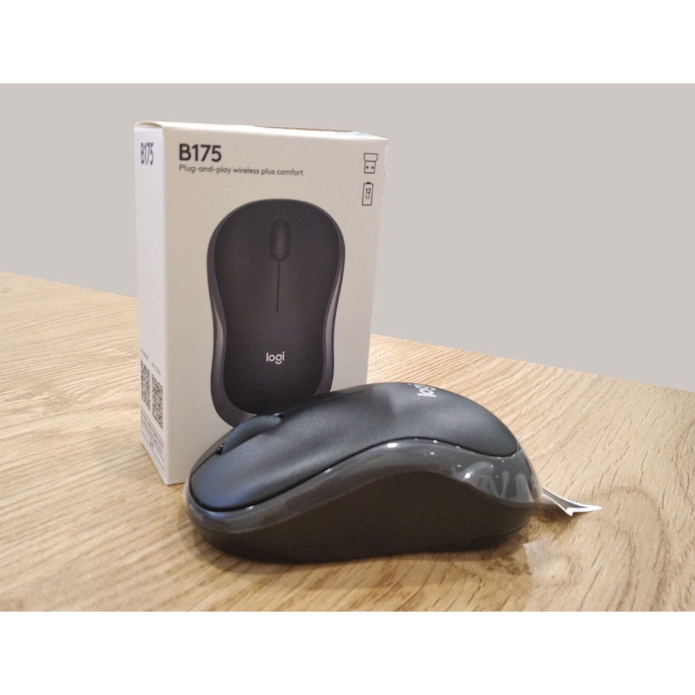 Ảnh Chuột Logitech B175 - USB 2.4Ghz, pin 1 năm, nhỏ gọn, thuận cả 2 tay, phù hợp PC/Laptop - Bảo hành 3 năm 1