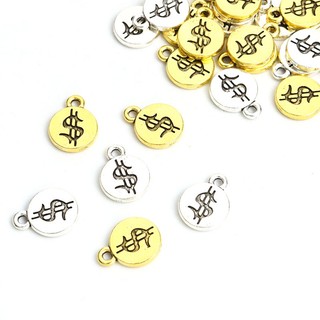 Set 20 Mặt Vòng cổ Hợp Kim Hình Kí Hiệu Đô La Tự Làm Trang Sức