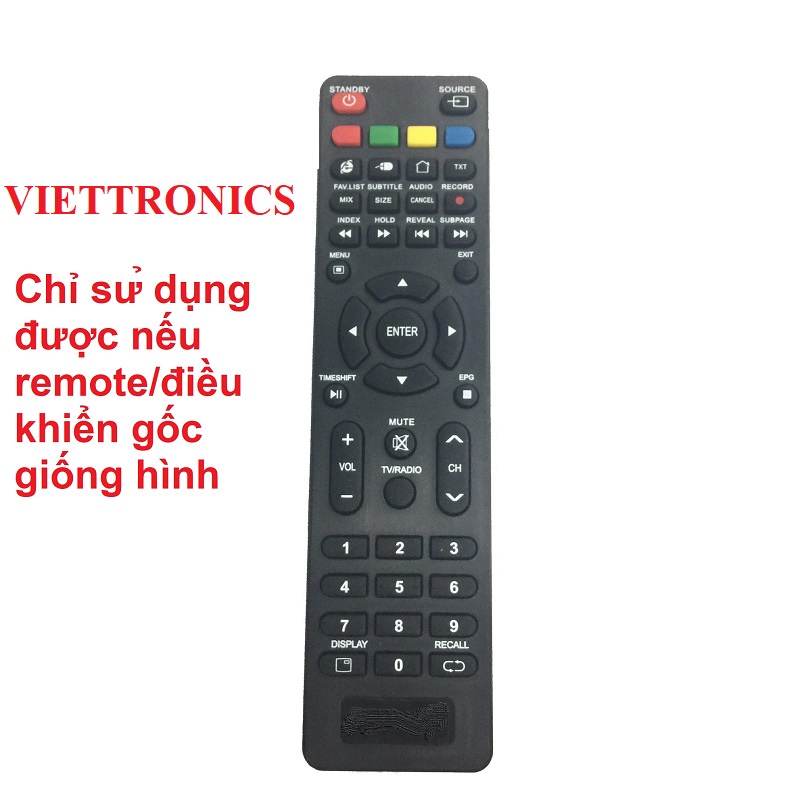 Remote điều khiển tivi VIETTRONICS SMART mẫu 1 | Shopee Việt Nam