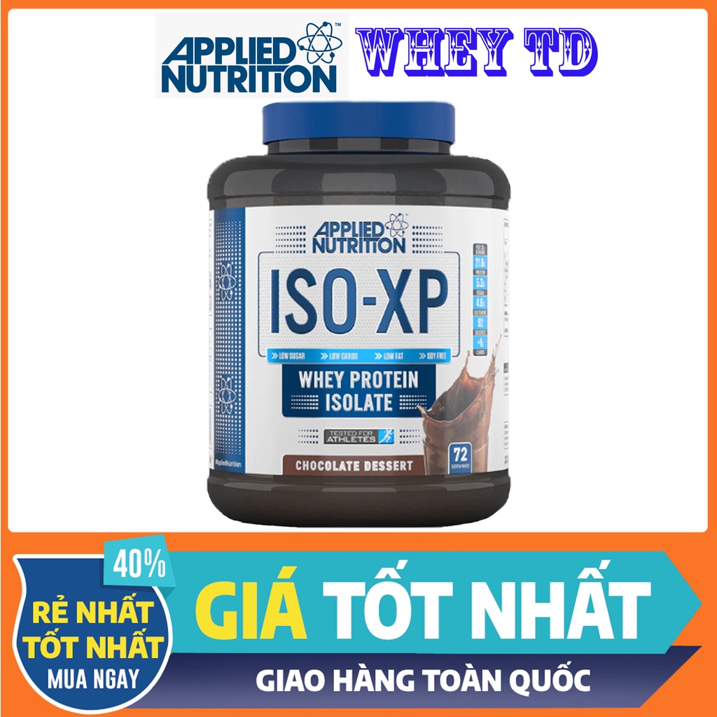 [Tặng quà] Whey tinh khiết Iso Xp Chocolate Applied Nutrition 72