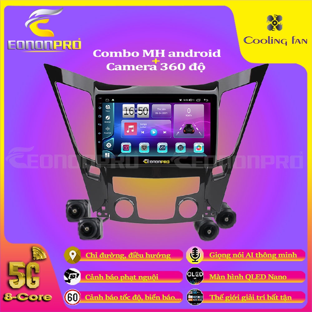 Màn Hình DVD Android + Camera 360 Độ V900 AIR Xe Hyundai Sonata 2010