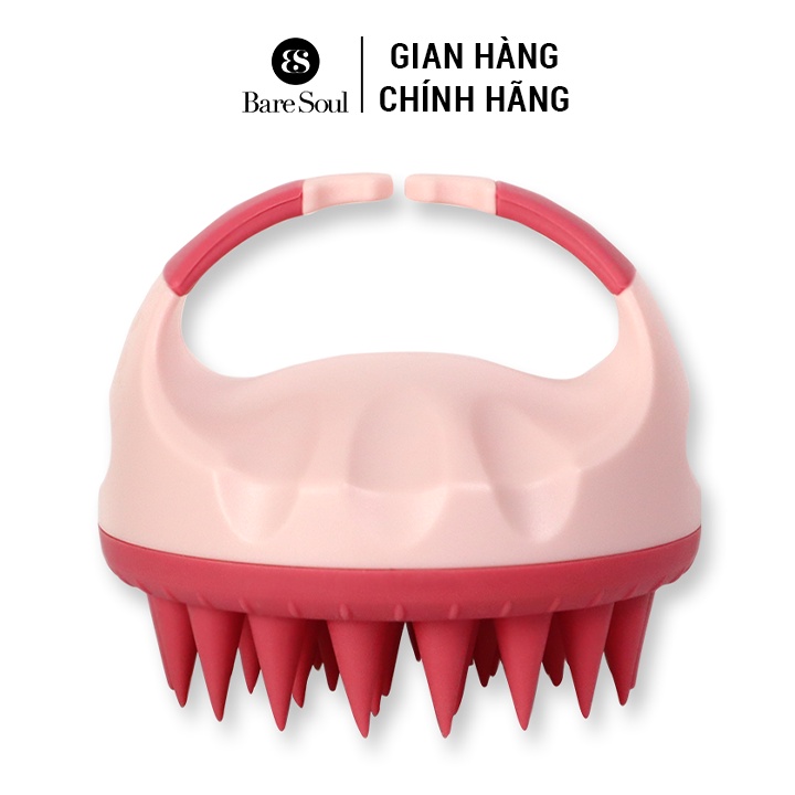 Lược Gội Đầu Cao Cấp Silicone BareSoul Massage Đầu Giảm Stress, Ngừa Rụng Tóc