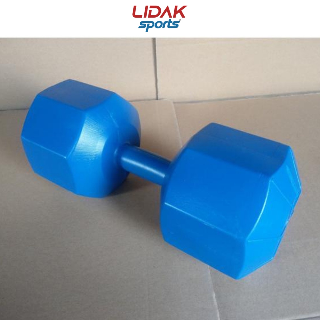 Ảnh Tạ tay 7kg LIDAK ruột tạ có lõi thép chống gãy siêu bền , tạ bọc nhựa tập gym tại nhà 7kg đúc đặc ruột - LIDAK SPORT 4