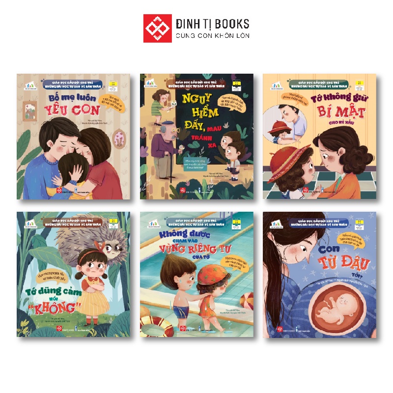Sách - Giáo dục đầu đời cho trẻ - Những bài học tự bảo vệ bản thân - Truyện cho bé 3 - 9 tuổi - Đinh Tị Books