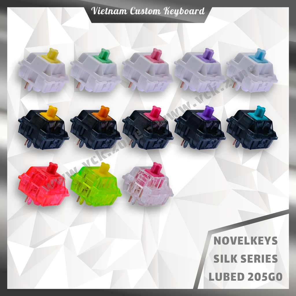 NovelKeys Silk Switch Linear 63.5g Lubed 205G0 Milkshake Mictlan