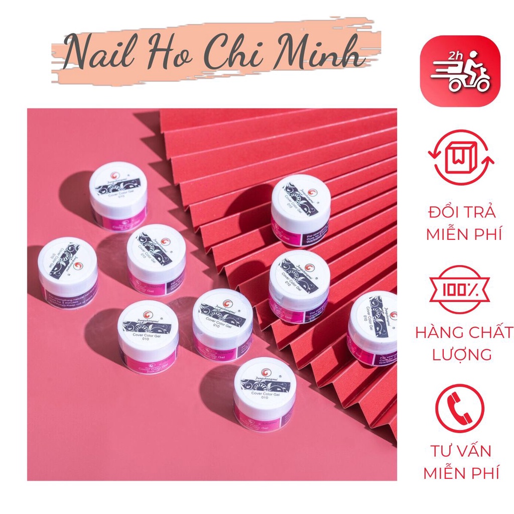 [CHÍNH HÃNG] Gel vẽ đen, trắng Fengshangmei chính hãng - gel vẽ nổi chất đậm đặc chuyên dụng cho dân làm móng (lẻ hũ)