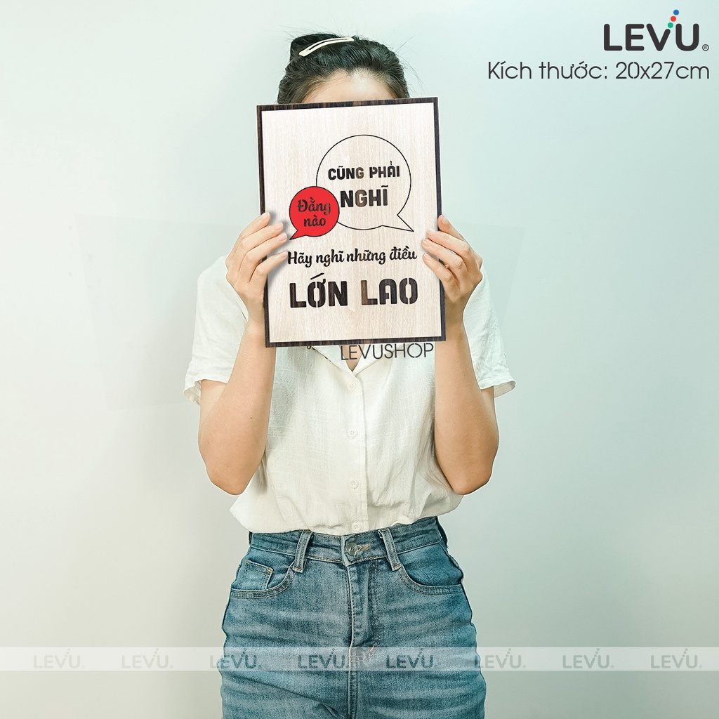 Tranh Slogan Tạo Động Lực LEVU069 động viên tinh thần khởi nghiệp