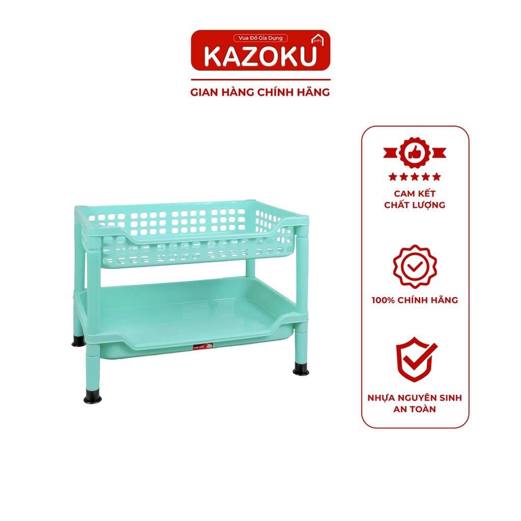 Kệ Chén LỚN, Kệ Bát Đĩa (Bao Gồm Mâm) - 52.5cm x 34.5cm - [KT] - Vua Đò Gia Dụng Kazoku