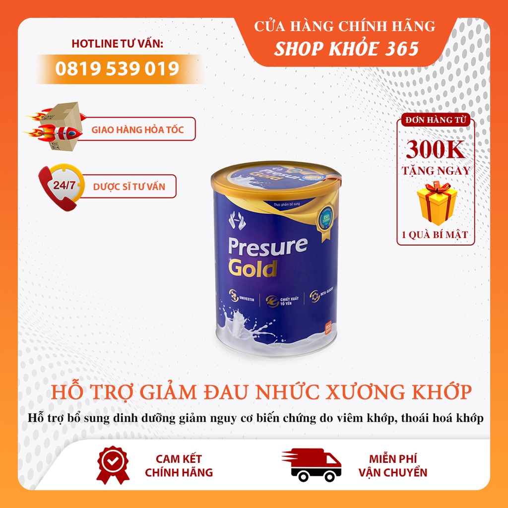 [ Hàng Chính Hãng ] Sữa Non Bổ Xương Khớp Cao Cấp Presure Gold - Lọ ...