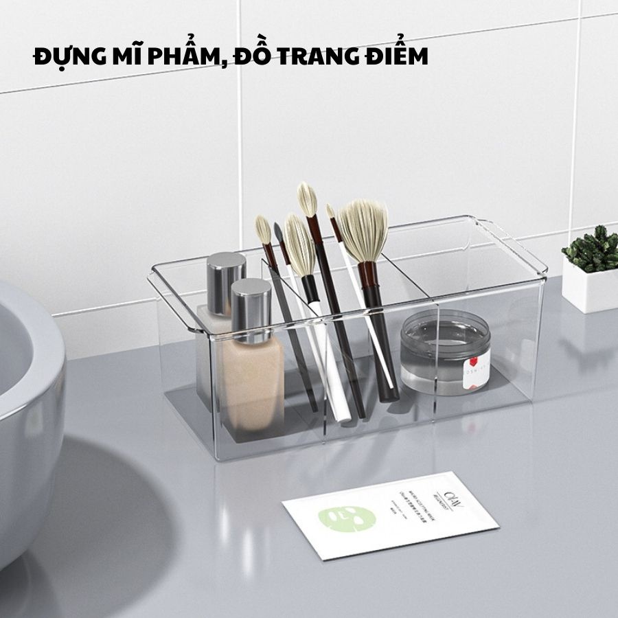 Hộp Đựng Thuốc Để Bàn ENODA HOME, Hộp Nhựa Đựng Phụ Kiện Chia Ngăn Có Nắp P050