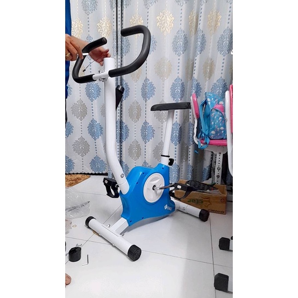 Ảnh BG-Xe đạp tập thể dục tại nhà- Xe đạp thể thao trong nhà Khung thép chắc chắn màn hình điện tử 4