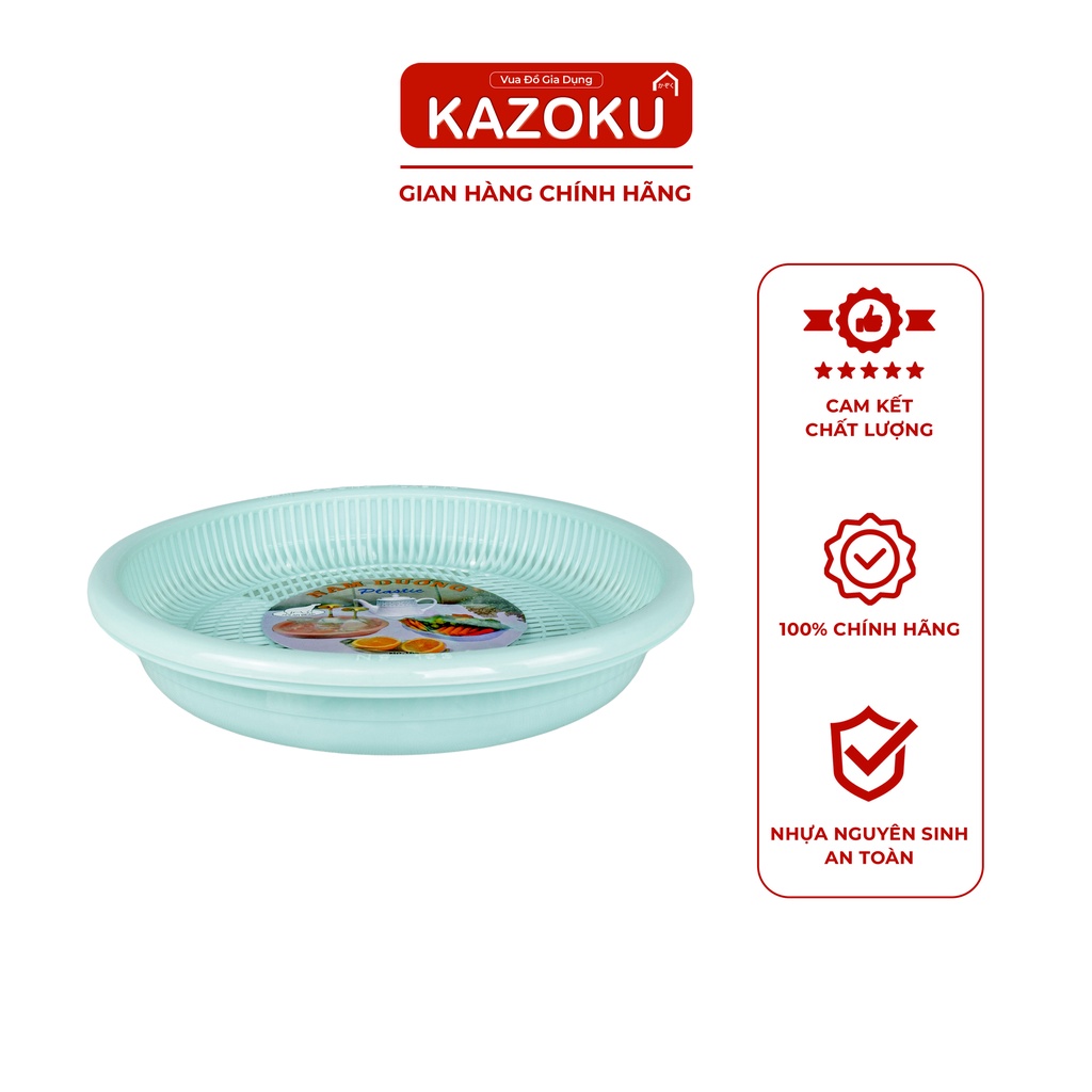 Khay Úp Ly Nhựa Tròn Nam Dương (26cm x 4cm) - Vua Đồ Gia Dụng Kazoku [ULT]