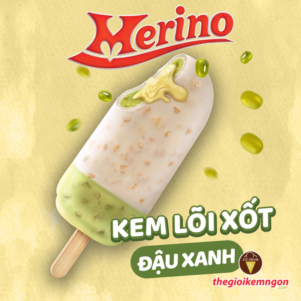 Kem đậu xanh lõi xốt Merino X Plus 60g | Shopee Việt Nam