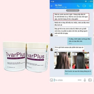 Kem Hấp Ủ Phục Hồi Tóc IVARPLUS 1000ml Giảm Rụng Tóc, Kích Mọc Tóc, Phục Hồi Tóc Khô Xơ Giúp Tóc Suôn Mượt Vào Nếp