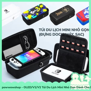 Oled/V1/V2 Túi Du Lịch Mini Nhỏ Gọn Đựng Máy Game, Dock, Sạc Dành Cho Nintendo Switch Simple & Game