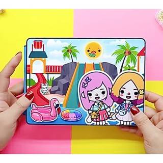Toca đi hồ bơi cùng Enid - Búp bê giấy