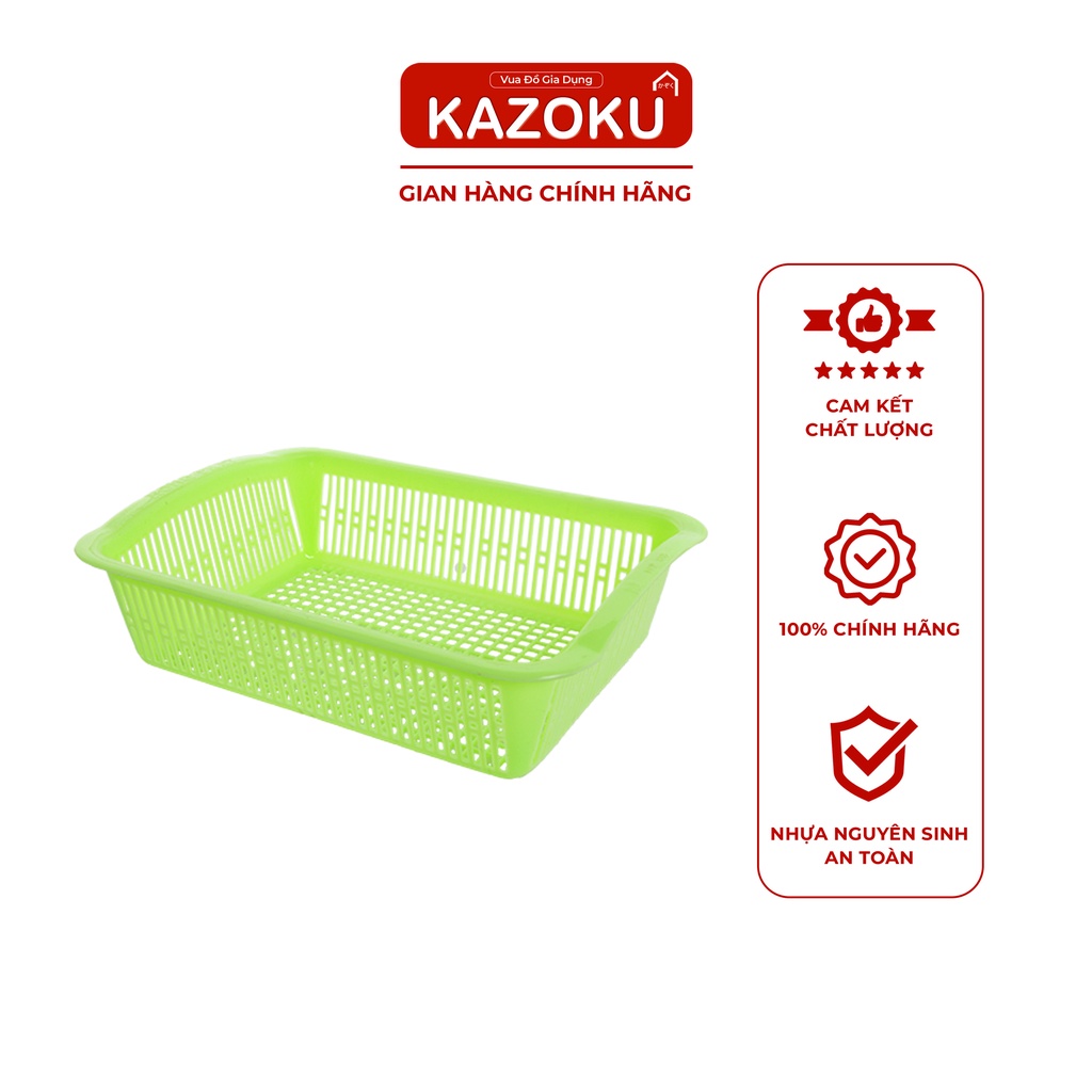Rổ Nhựa Chữ Nhật Đựng Đồ SỈ - 50 Cái - [HPRV] - Vua Gia Dụng Kazoku