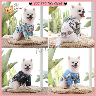 [CÓ SIZE LỚN] Áo sơ mi phong cách Hawaii cho thú cưng đi biển, áo cho chó mèo mùa hè thoáng mát