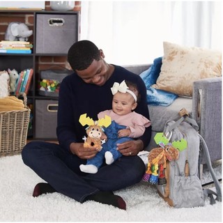 Lục Lạc Cầm Tay Kèm Gặm Nướu An Toàn Cho Bé - Lamaze Mortimer Moose Multicolor Rattle Multi