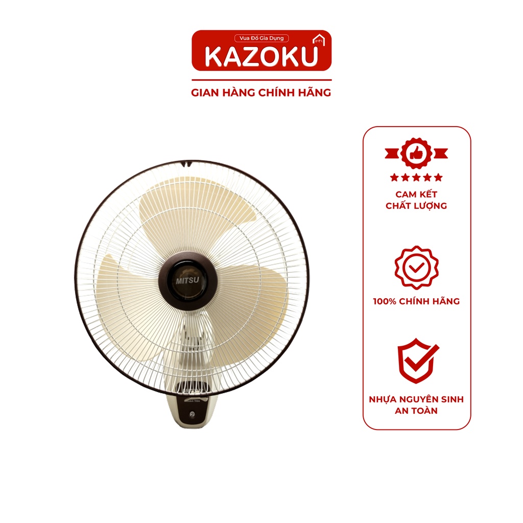 Quạt Treo Cao Cấp Dream Flow 16 Inch - TẶNG KỆ ĐA NĂNG MINI - Xám, Kem, Nâu - Vua Đồ Gia Dụng Kazoku