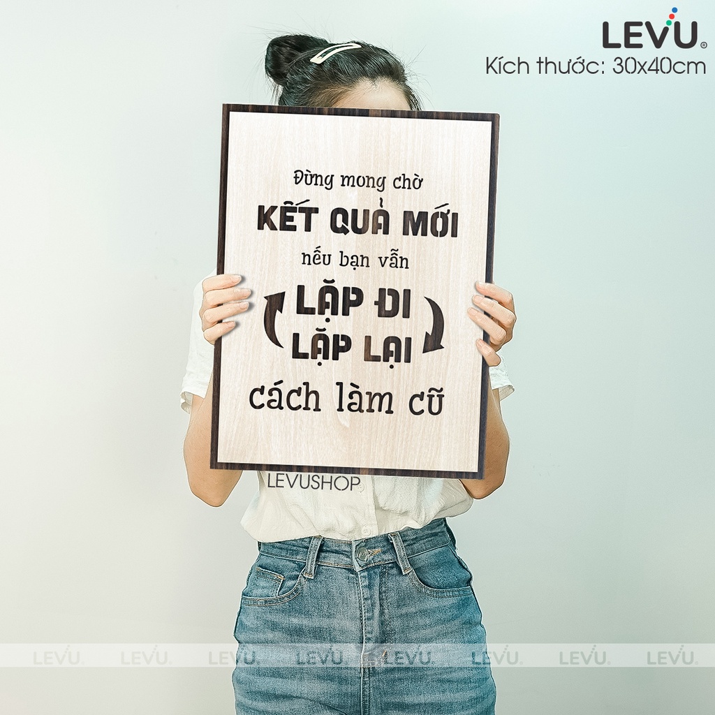 Tranh treo tường câu nói nổi tiếng thay đổi cuộc sống LEVU038