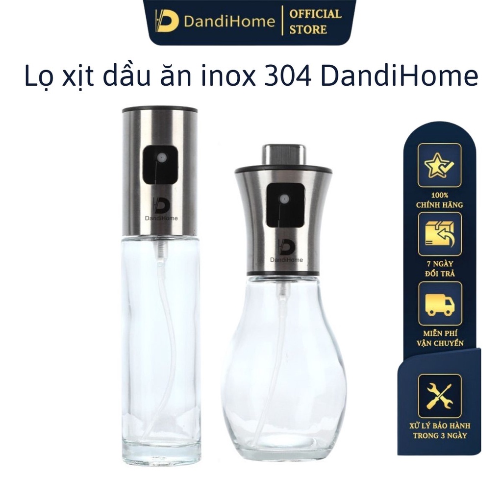 Ảnh Bình xịt dầu ăn DandiHome dạng phun sương kèm phễu sử dụng cho vỉ nướng, nồi chiên không dầu trong nhà bếp 1
