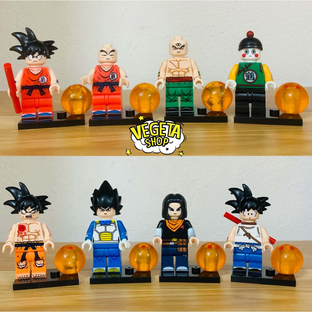 Minifigures Dragon Ball Mô Hình Mini Android 17 Son Goku Tien Shinhan Chiaotzu Krillin Vegeta 9334