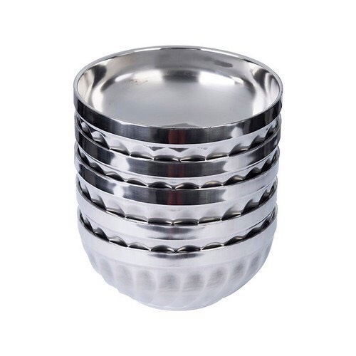 Chén-Tô - inox 2 Lớp Xoắn Cách Nhiệt đủ kích cỡ , Bát Inox, Tô Inox chất dày dặn an toàn